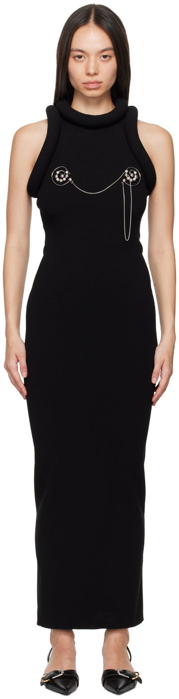 Obleke Jean Paul Gaultier Gaultier 'The Long 3D' Maxi Dress Črna | 24/30-F-RO238-M077-00