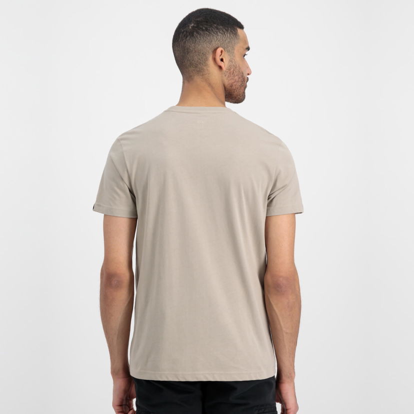 Majica Alpha Industries Basic Logo-Patched Cotton-Jersey T-Shirt Bež | 188505-679