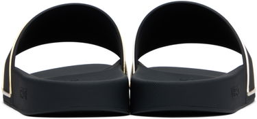 Superge in čevlji Versace Versace Logo Pool Slides Črna | 1018496_1A13176, 1