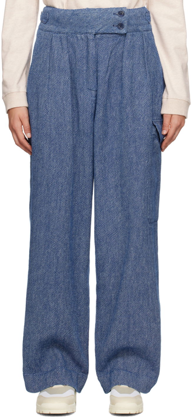 Cargo hlače YMC YMC Rapture Cargo Pants Modra | Q4UMH, 0