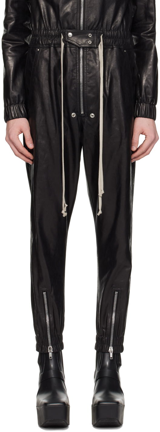 Kombinezon Rick Owens Rick Owens Luxor Leather Jumpsuit Črna | RU01D3564 LSU
