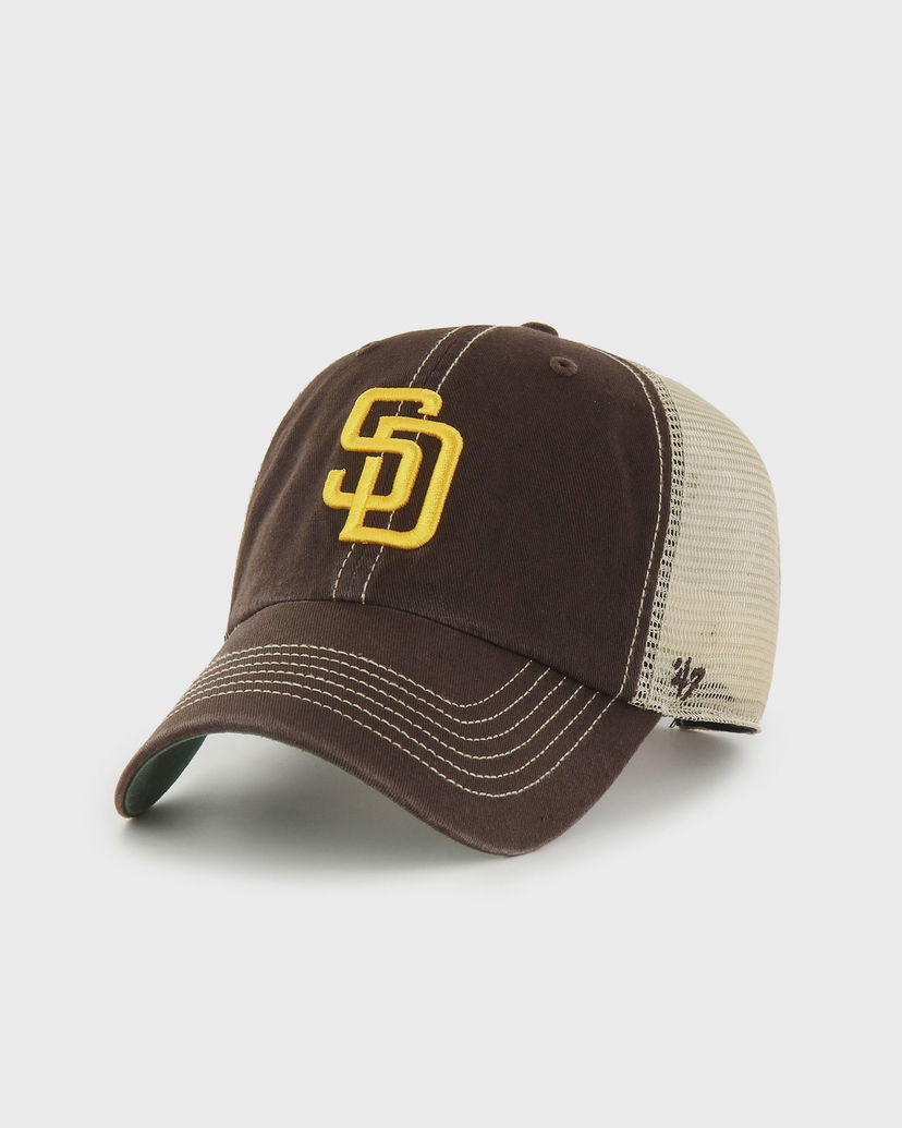 Kapa '47 Brand '47 MLB San Diego Padres Trawler Clean Up Trucker Cap Rjava | B-TRWLR21GWP-BWC