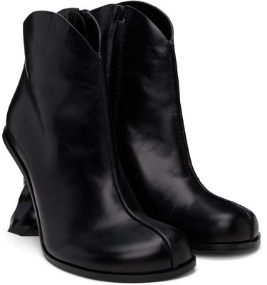 Oblačila JW Anderson JW Anderson Twisted Heel Ankle Boots Črna | ANW43211A, 3