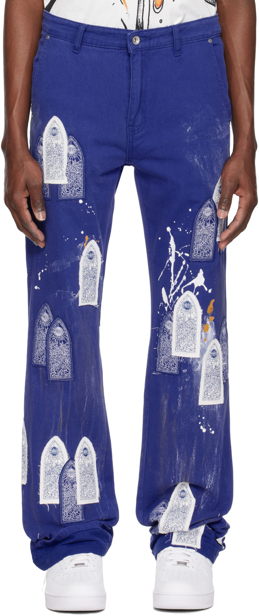 Kavbojke Who Decides War Who Decides War Painter Carpenter Jeans Modra | 1121080010SS25