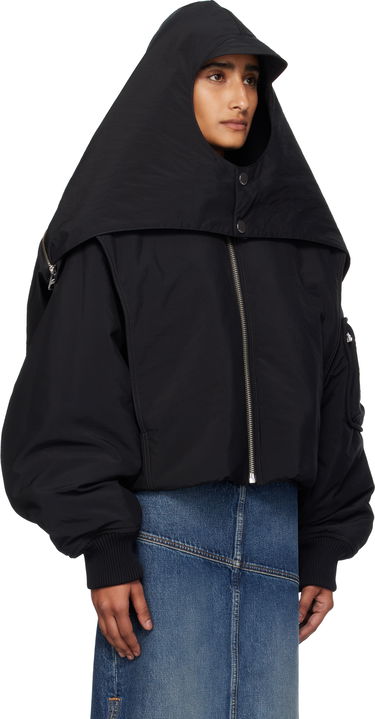 Bomber jakna Jean Paul Gaultier Jean Paul Gaultier 'The Hooded' Bomber Jacket Črna | 25/03-U-OU005-W007-00, 4
