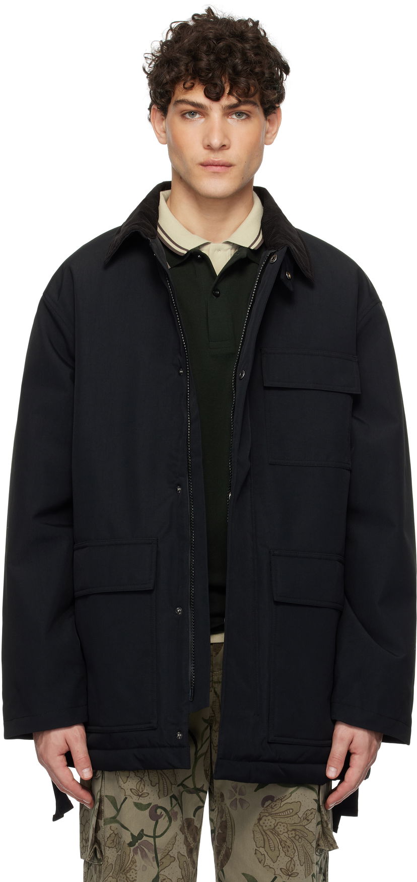 Parka Carhartt WIP Black Clarton Insulated Coat Črna | I033870