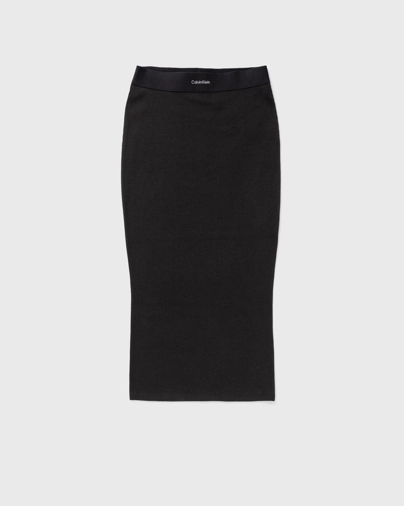 Krila CALVIN KLEIN Calvin Klein Underwear Cotton Stretch Rib Skirt Črna | LV00QS7350UB1