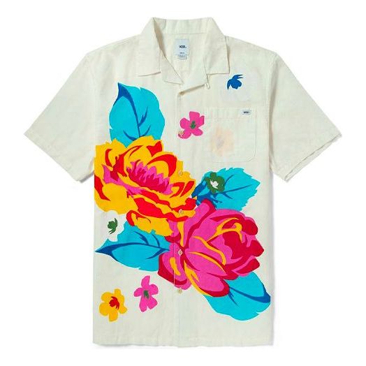 Srajce Vans Floral Print Leisure Shirt Bela | VN0A5FOP7VJ