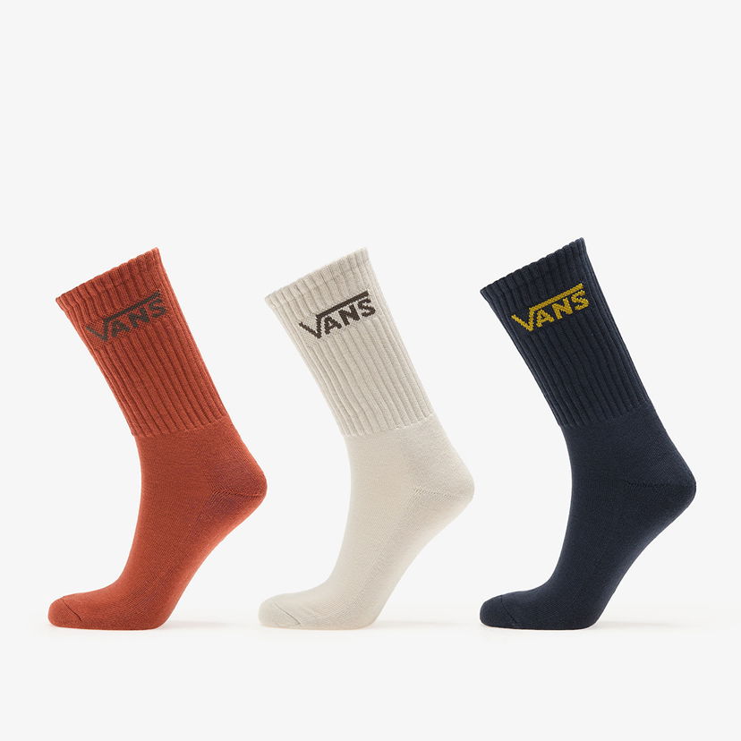 Nogavice Vans Vans Classic Crew Socks 3-Pack Večbarvna | VN000QBVJDU1