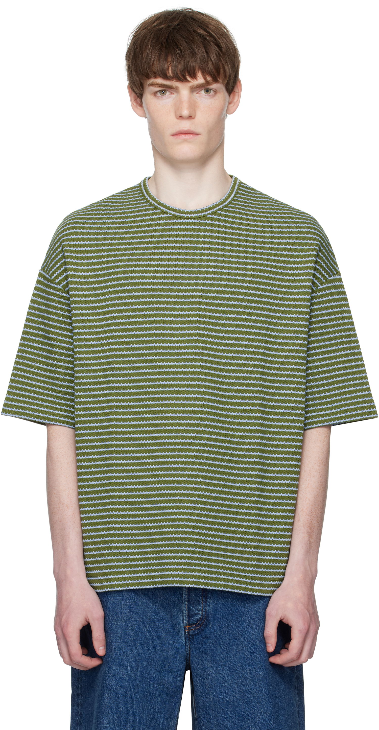 Majica A.P.C. A.P.C. Bahia Striped T-Shirt Zelena | COHJD-H26231, 0