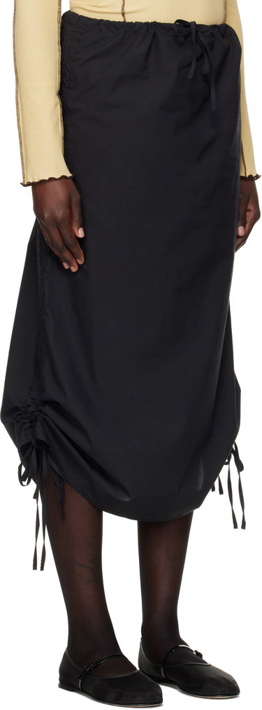 Krila Baserange Midi Skirt With Drawstring Črna | SKPS-CO-EXSP25, 1