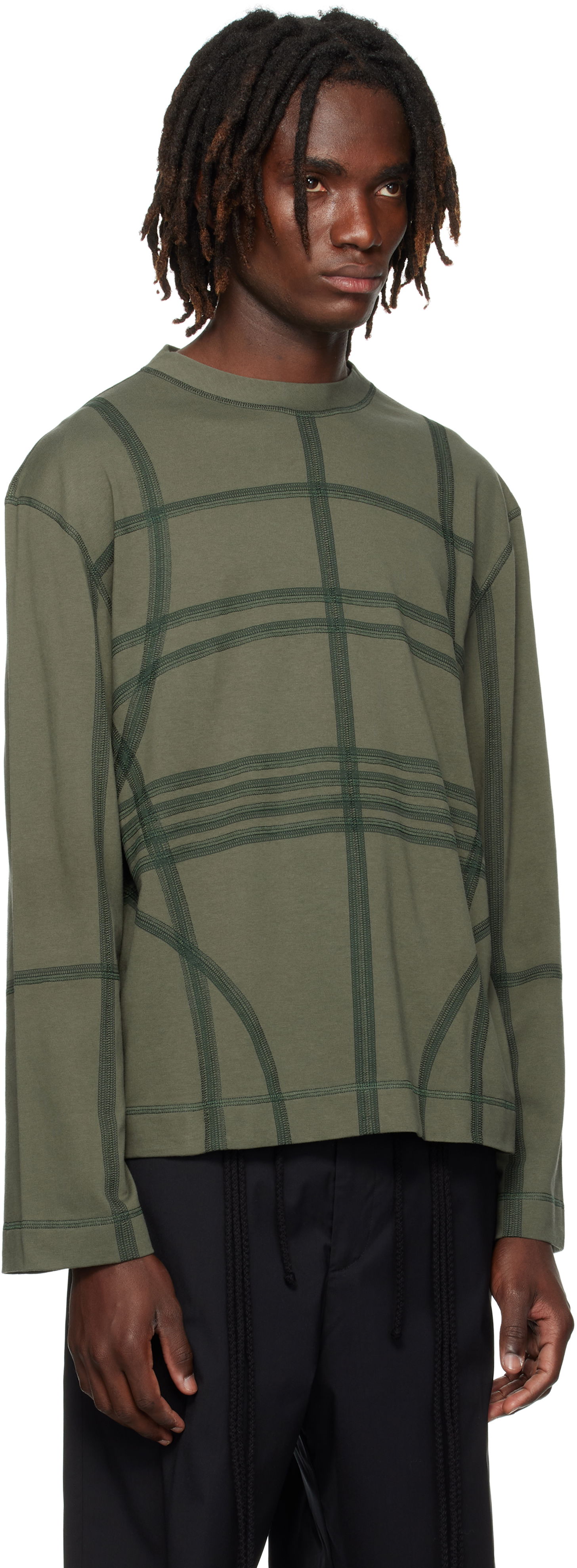 Majica Craig Green Craig Green Flatlock Long Sleeve T-Shirt Zelena | CGAW25CJETLS11, 1