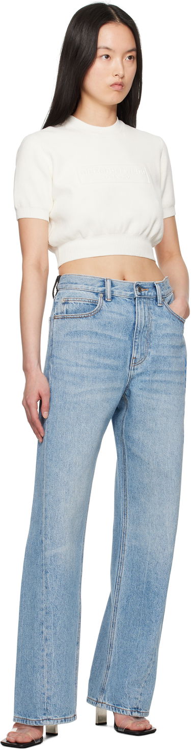 Kavbojke Alexander Wang Alexander Wang Logo Balloon Jeans Modra | 4DC2254767, 3