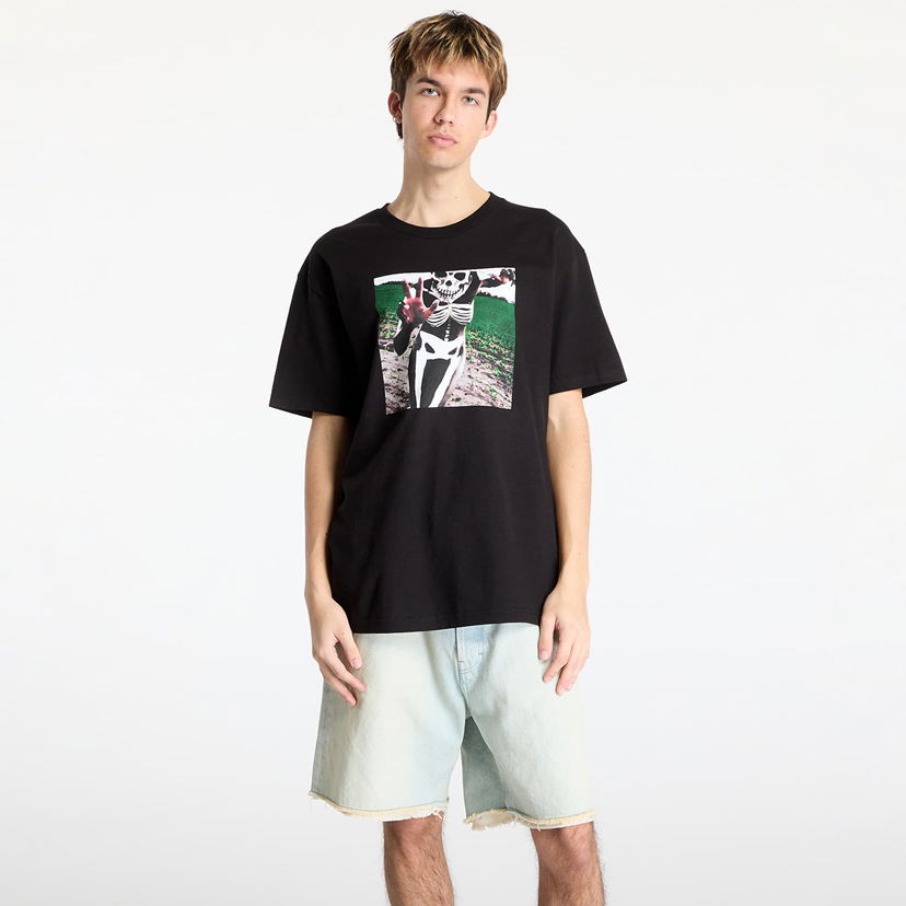 Majica Pleasures PLEASURES x Slipknot Skeleton T-Shirt Črna | P25SK017 BLACK