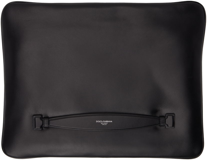 Kovček Dolce & Gabbana Leather Pouch Črna | BM3049AF984