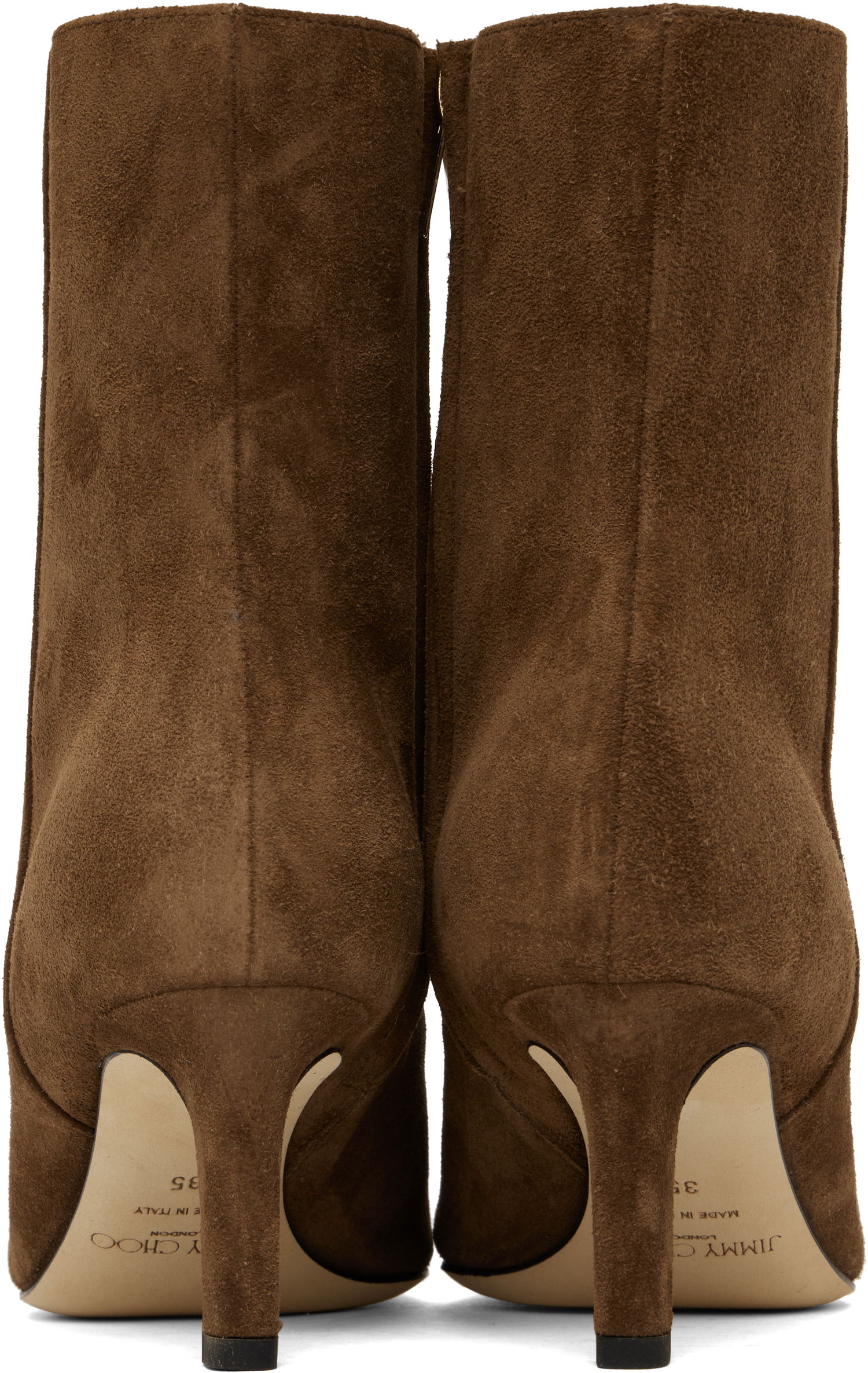 Oblačila Jimmy Choo Jimmy Choo Alizze 65 Suede Ankle Boots Rjava | ALIZZE AB 65 SVV, 1