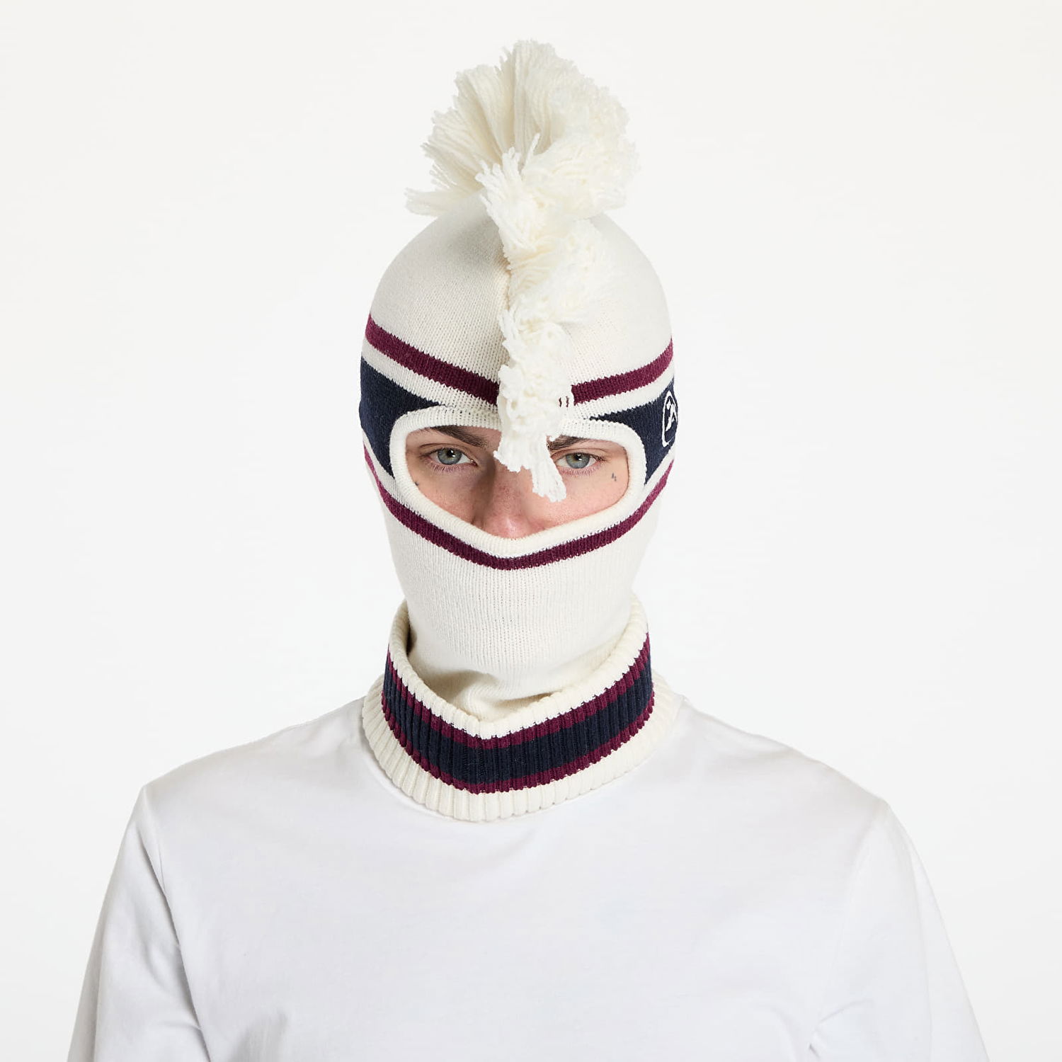 Beanie Ambush Fringe Knit Balaclava Tofu/ Tofu Universal Bela | BMLC001F24KNI0013131, 0