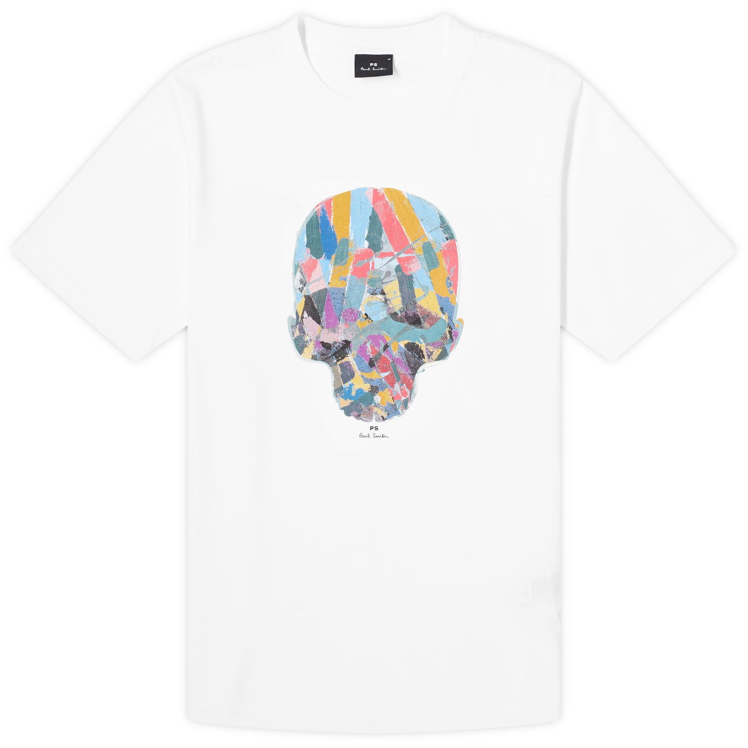 Majica Paul Smith Paul Smith Skull Print T-Shirt, Size Small Bela | M2R-011R-NP4689-01, 0