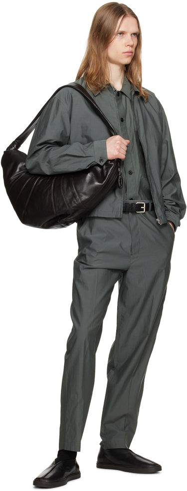 Bomber jakna LEMAIRE Lemaire Washed Zip-Up Jacket Zelena | OW1062 LF1209, 3