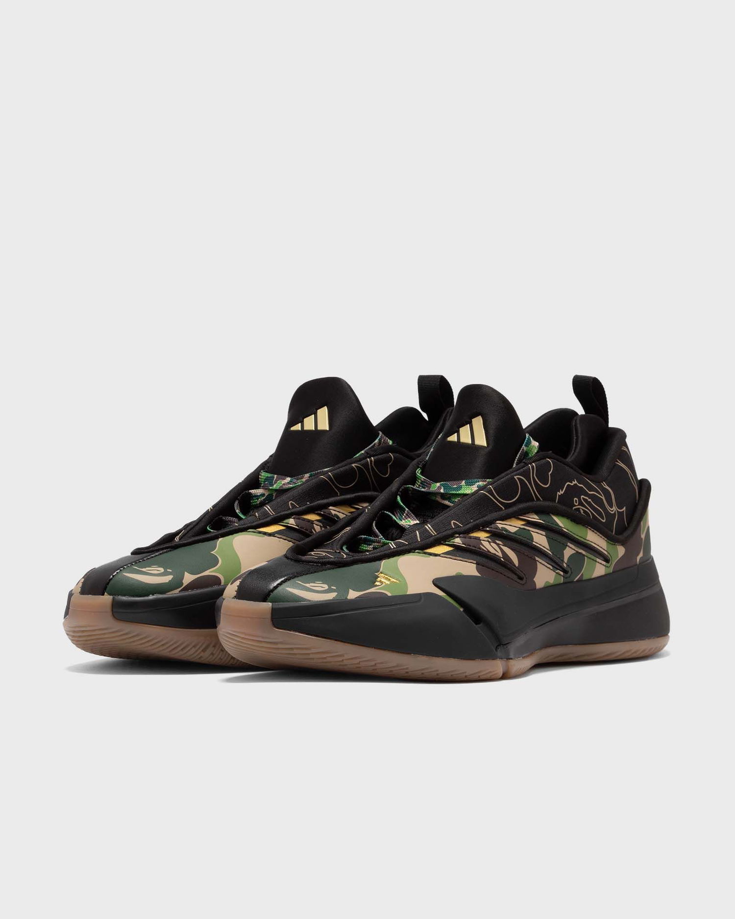 Superge in čevlji adidas Originals BAPE x Dame 9 "Black & Green" Črna | JH6358, 1