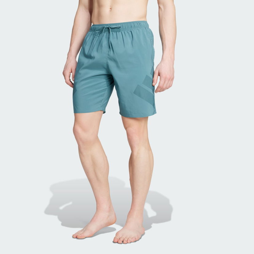 Kopalke adidas Performance Big Bars Swim Shorts Zelena | JX2663