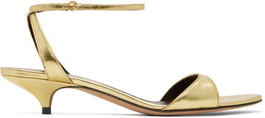 Modni dodatki The Row The Row Vika Ankle Strap Kitten Heel Sandals Kovinski | F1583-M39, 0