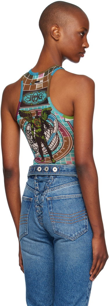 Bodi Jean Paul Gaultier Gaultier Printed Tank Bodysuit Večbarvna | 24/31-F-BD053-T569-5090, 2