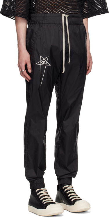 Trenirka Rick Owens Rick Owens Champion Edition Joggers Sweatpants Črna | CM01E1686 CHNY NYLON, 1