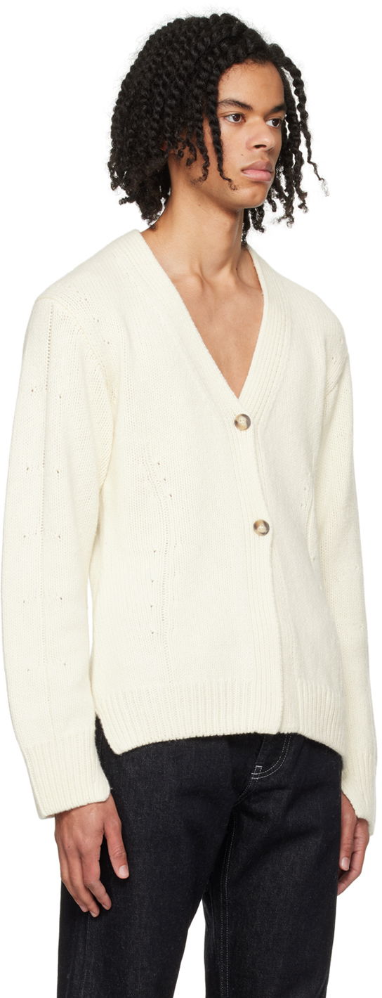 Pleteni pulover Helmut Lang Helmut Lang Tailored Cardigan Bela | N09HW705, 1