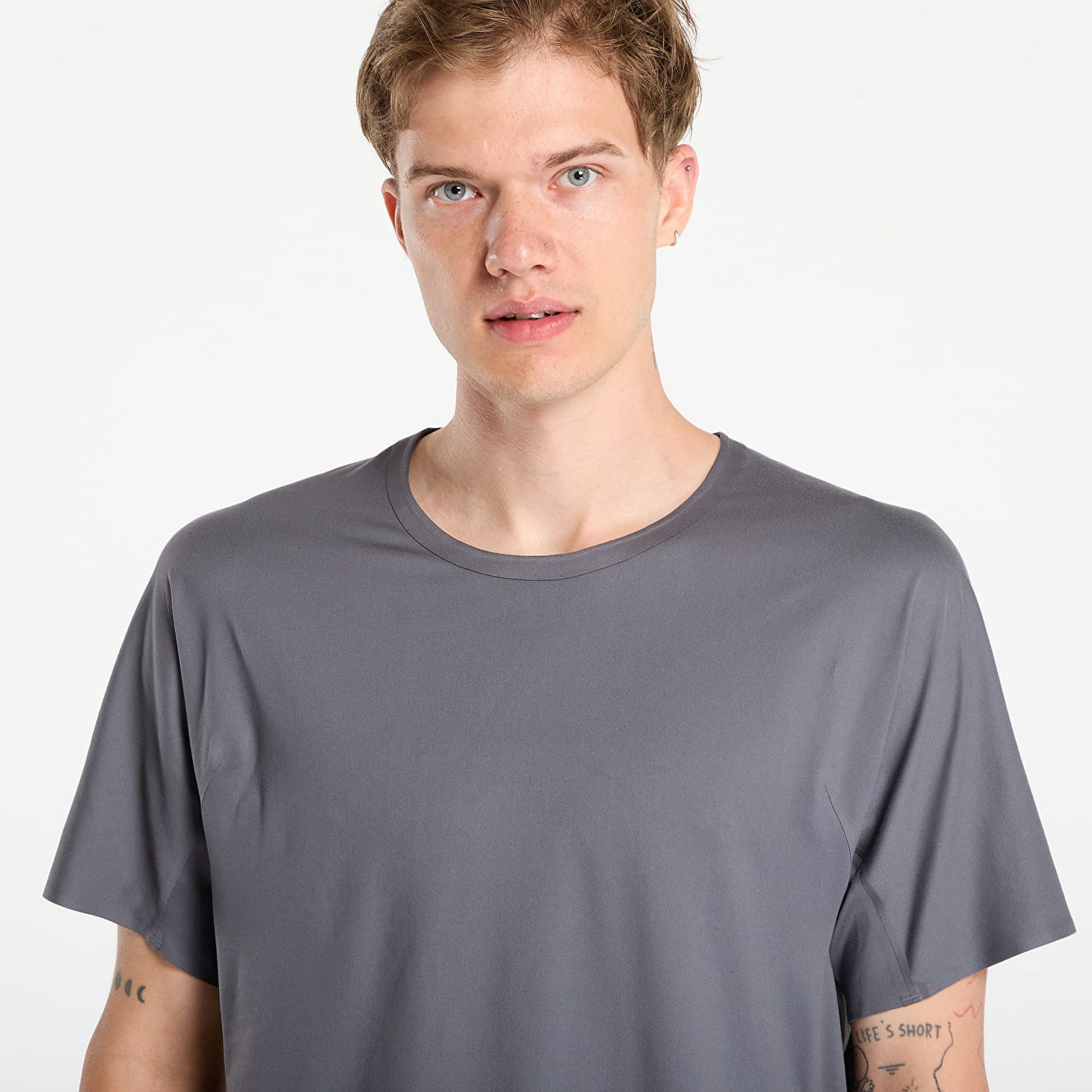 Majica Y-3 Run Ss Tee Granite M Siva | KB2330, 1