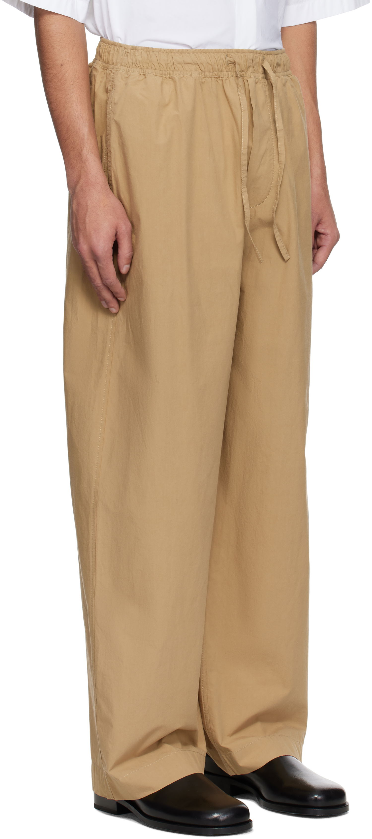 Hlače Studio Nicholson Studio Nicholson Sonny Wide-Leg Trousers Bež | SONNY SNM - 1311, 1