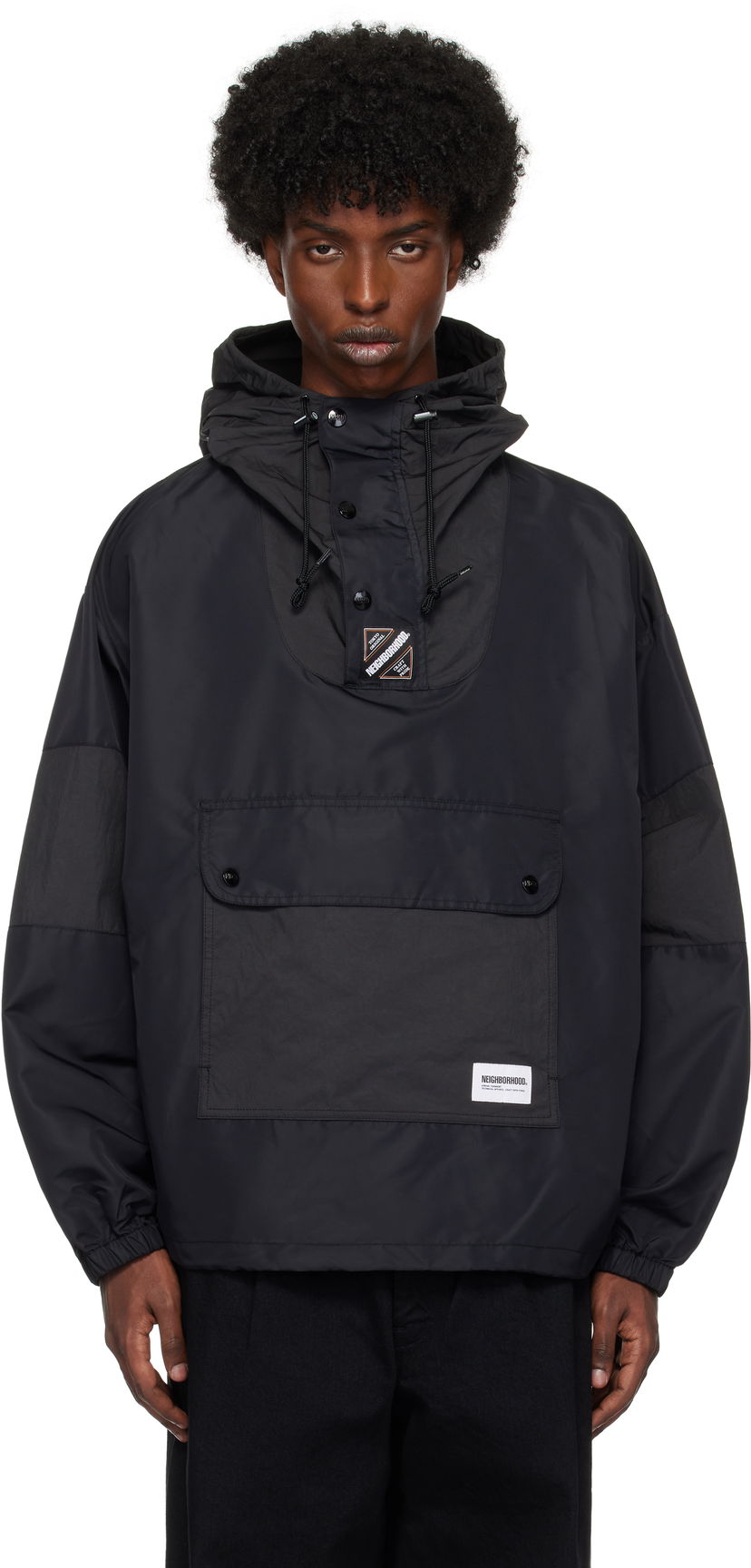 Vetrovka Neighborhood Water-Repellent Anorak Črna | 242TSNH-JKM11