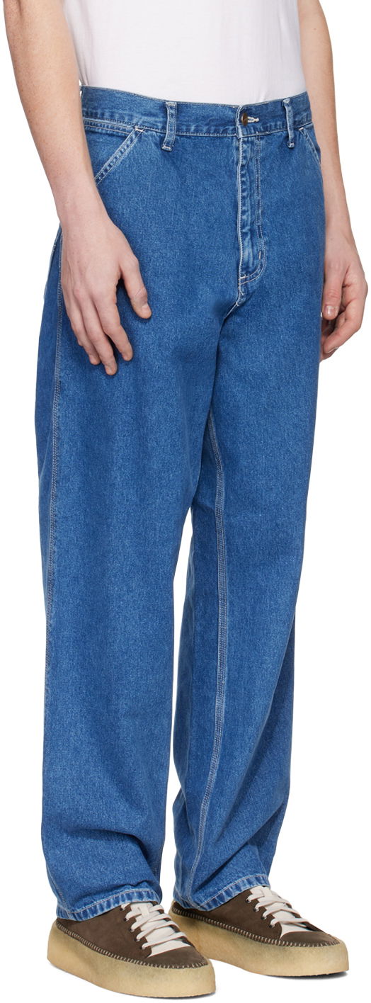 Kavbojke Carhartt WIP Simple Relaxed Fit Denim Jeans Modra | I022947, 1