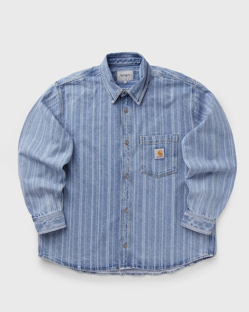 Srajce Carhartt WIP Rylan Striped Denim Shirt Jacket Modra | I035567-32H.12