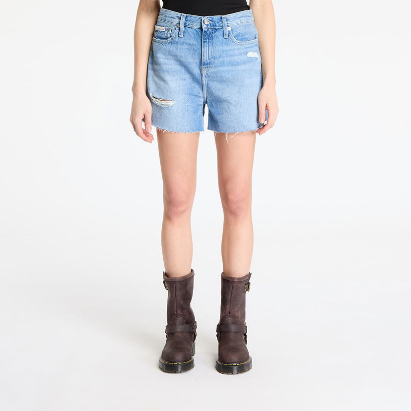 Kratke hlače CALVIN KLEIN Calvin Klein Jeans Mom Denim Shorts Modra | J20J225159 1AA