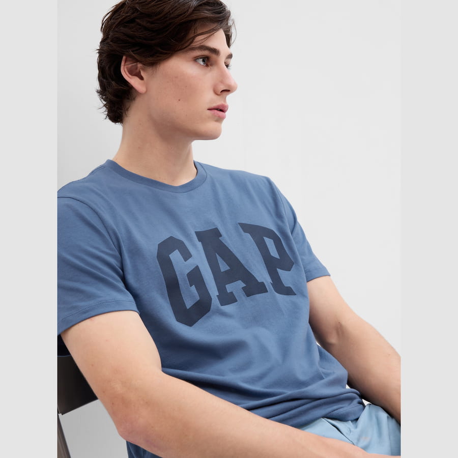 Majica GAP Basic Logo Tee Modra | 550338-49, 0