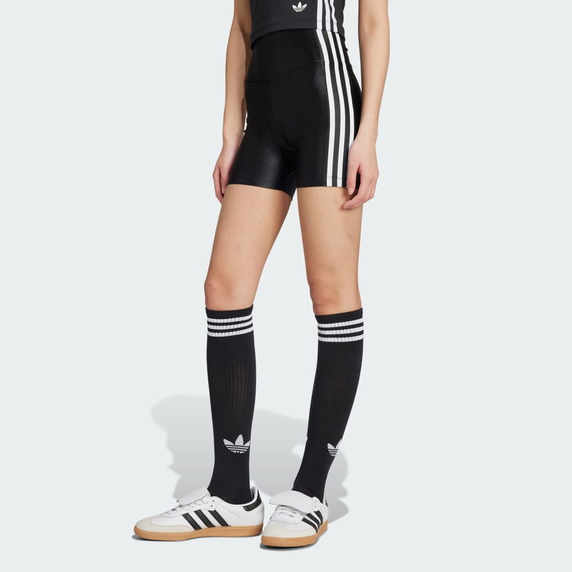 Kratke hlače adidas Performance Adicolor 3-Stripes Booty Shorts Črna | JX5235