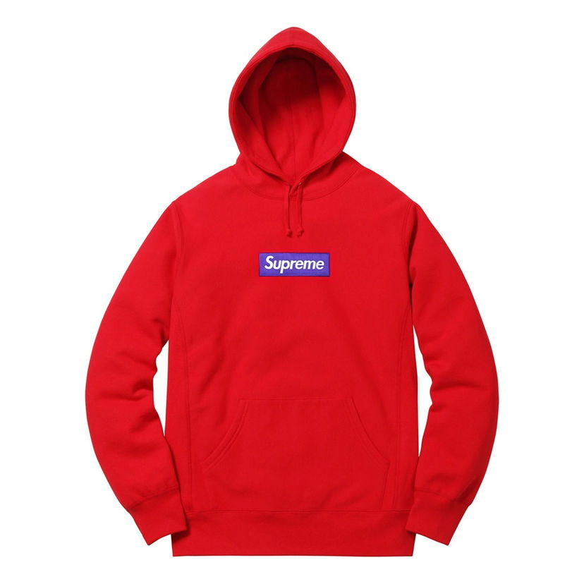 Pulover Supreme FW17 Box Logo Hoodie Rdeča | SUP-SS18-612