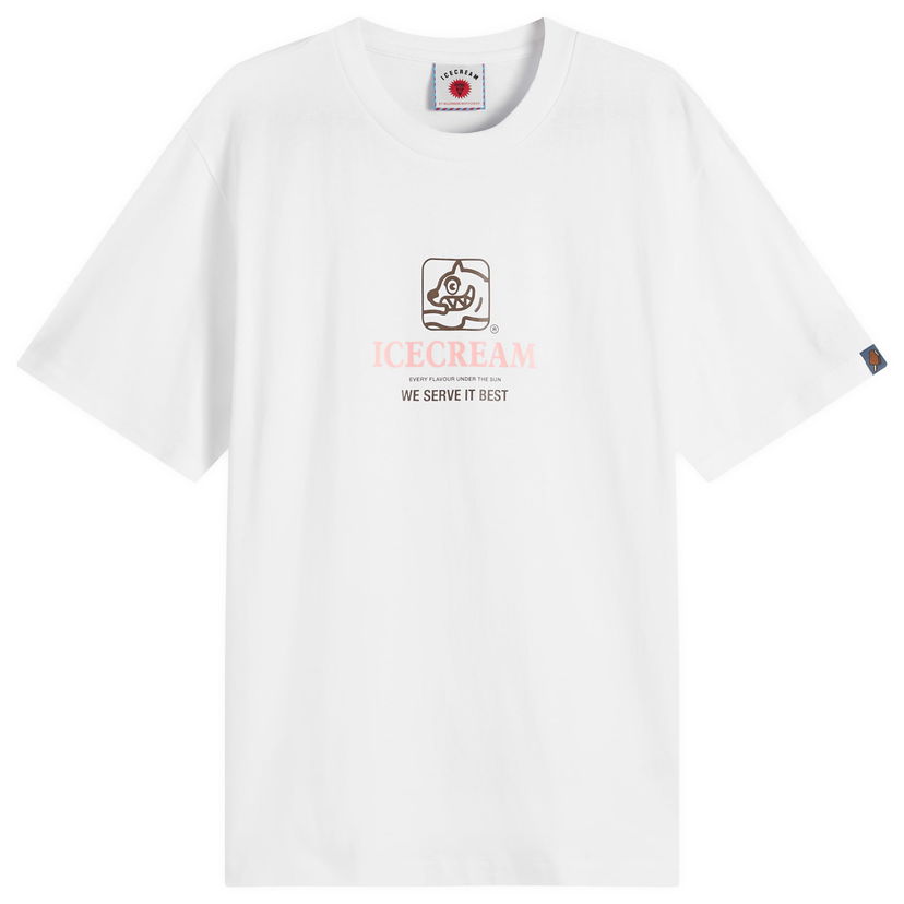 Majica BBC IceCream Serve It Best T-Shirt, Size Large Bela | IC25348-WHT