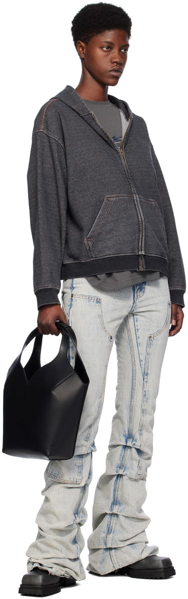 Tote bag We11done Small Dart Touch Leather Bag Črna | WD-AB0-24-493-U-BK, 3
