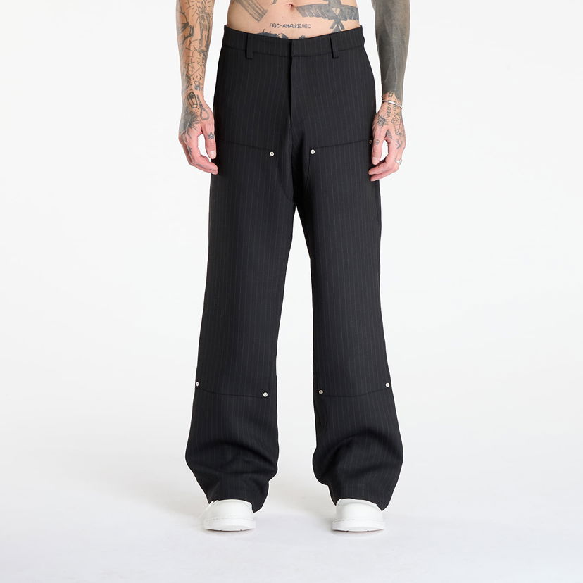 Hlače MISBHV Pinstripe Carpenter Trousers Črna | 251M314