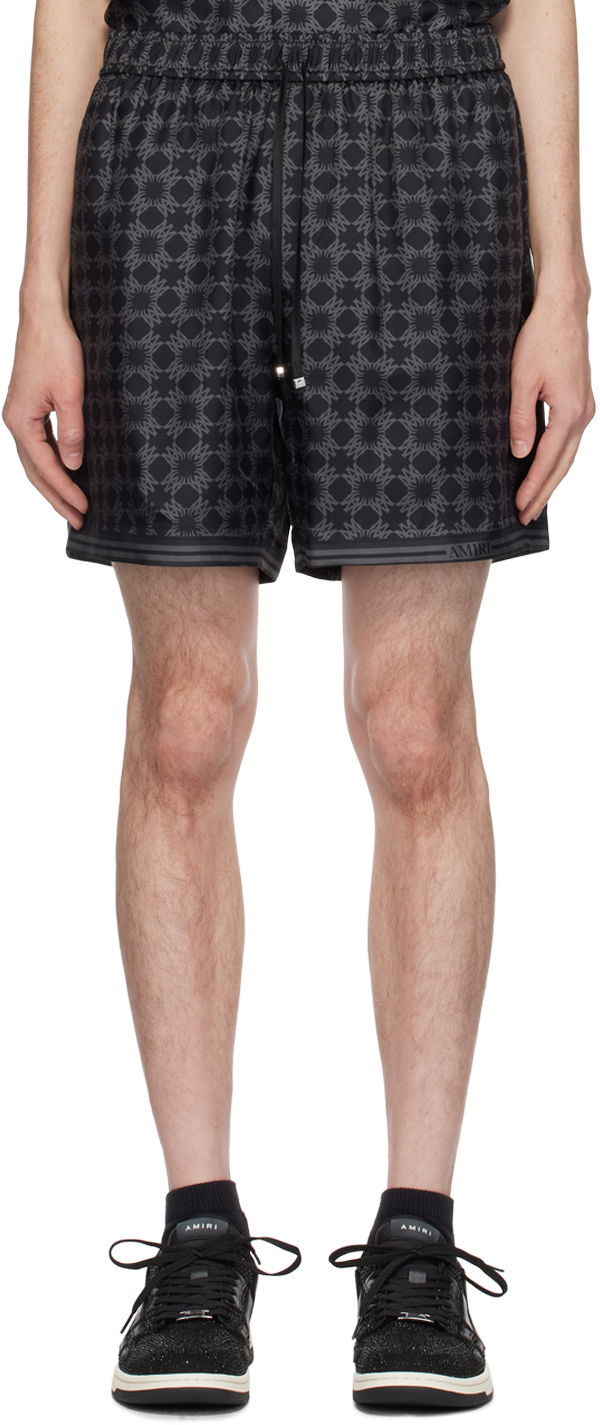 Kratke hlače AMIRI Quad Shorts Črna | AMSHCA1052