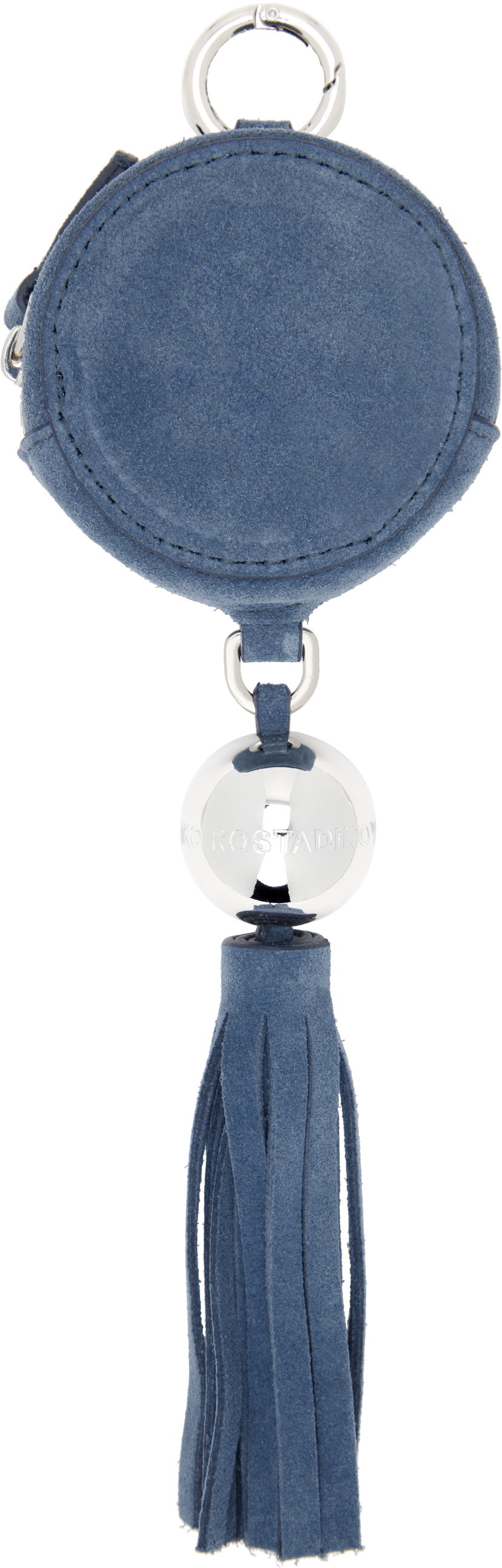 Obeski za ključe KIKO KOSTADINOV Kiko Kostadinov Orb Suede Coin Pouch with Tassel Modra | KKWSS25SL03-140