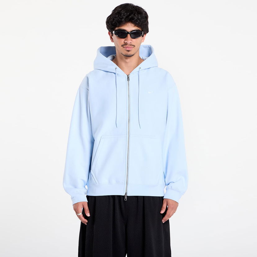 Pulover Nike Solo Swoosh Full-Zip Fleece Hoodie Modra | HV1084-441