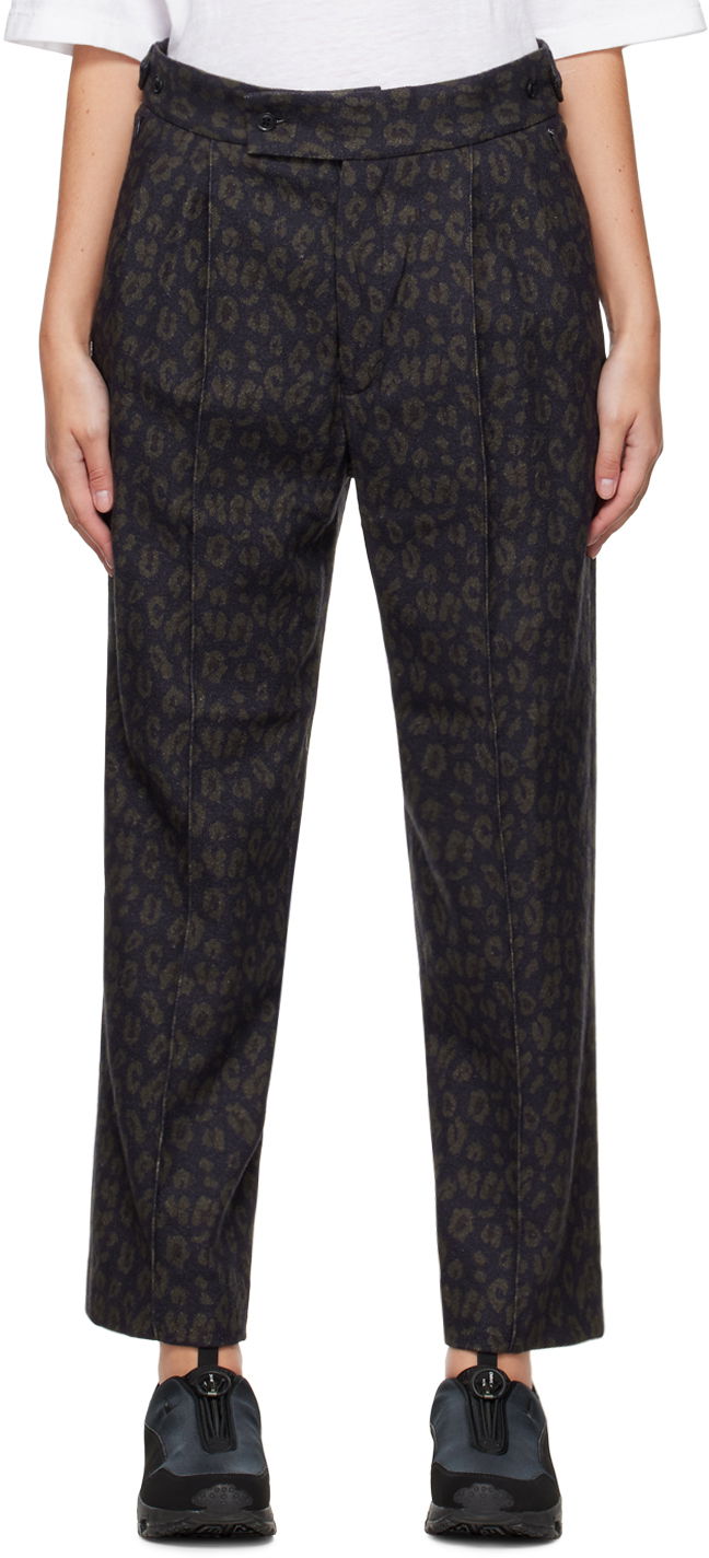 Hlače Needles Jacquard Trousers Črna | LQ147