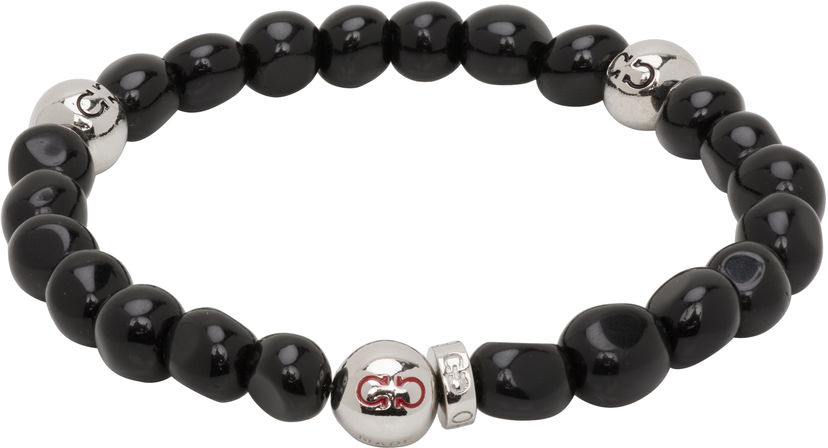 Zapestnica FERRAGAMO Salvatore Ferragamo Baroque Beads Bracelet Črna | 785666