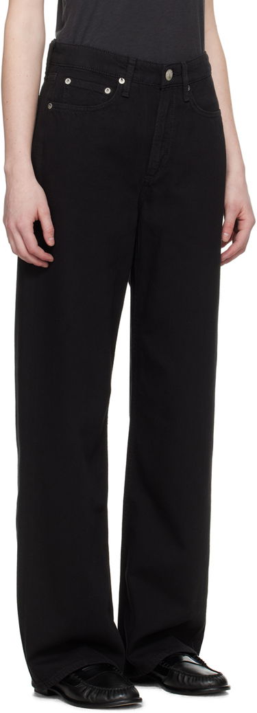 Kavbojke rag & bone Rag & Bone Logan Wide Leg Jeans Črna | WDD22H2935STBL, 1