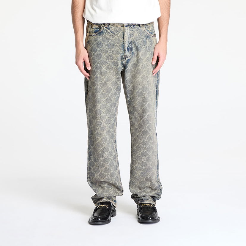 Kavbojke DAILY PAPER Daily Paper Shield Laser Washed Jeans Modra | 2511155