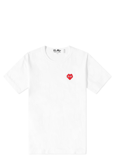 Majica Comme des Garçons Play Invader Heart Tee Bela | P1T322-3