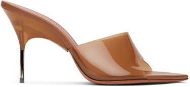 Modni dodatki Amina Muaddi Amina Muaddi Bianca Glass Slipper 95 Mules Rjava | BIANCA GLASS SLIPPER 95, 0